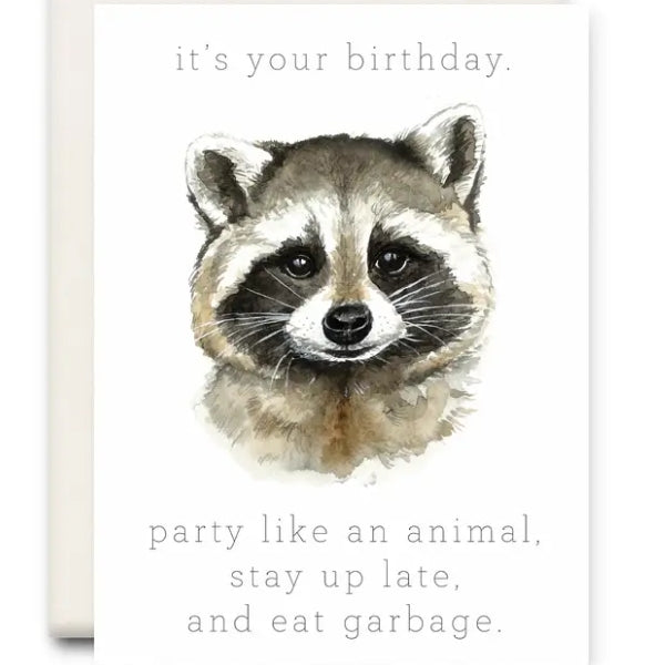 Party Like An Animal Birthday Card