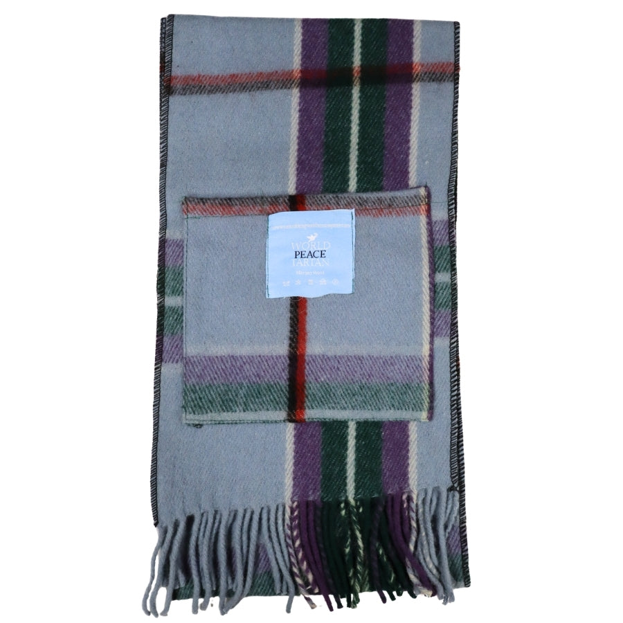 Tartan Pocket Scarf - World Peace