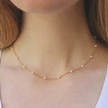 Pearl Chain Layering Necklace