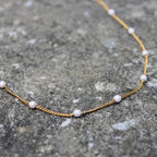 Pearl Chain Layering Necklace