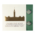 Boucles d’oreilles en cuivre vert feuille d’érable