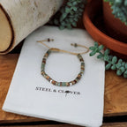 Pipestone Bead and Stone Bracelet