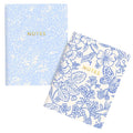 Pocket Notebook Set - Blue Garden + Cream Dots