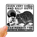 Ponder The Infinite Chrome Sticker