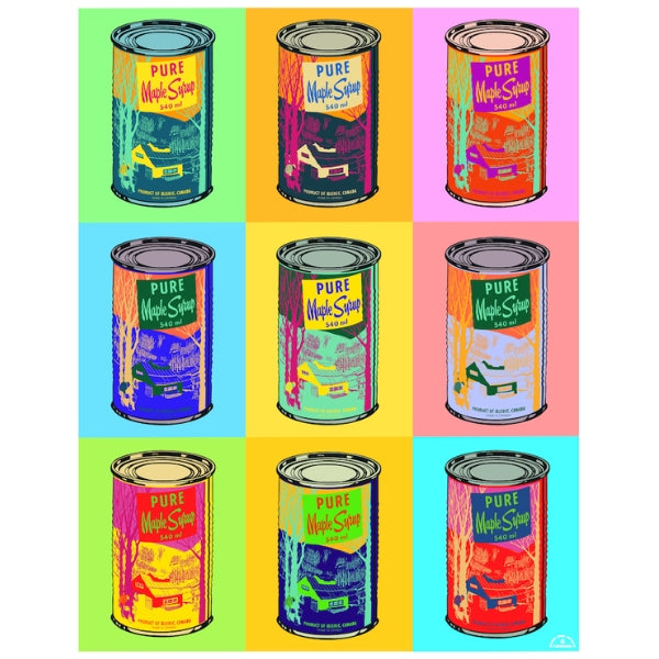 Impression Pop Art au sirop d'érable (11" x 14")