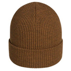 Recycled Waffle Knit Toque - Brown