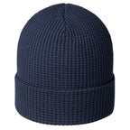 Tuque en tricot gaufré recyclé - Bleu marine