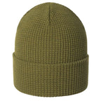 Recycled Waffle Knit Toque - Olive Green