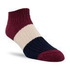 Recycled Cotton Tri-Colour Ankle Socks