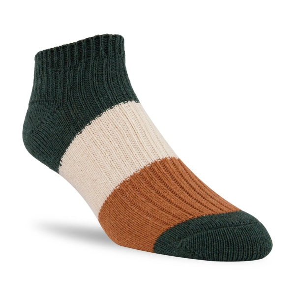 Recycled Cotton Tri-Colour Ankle Socks