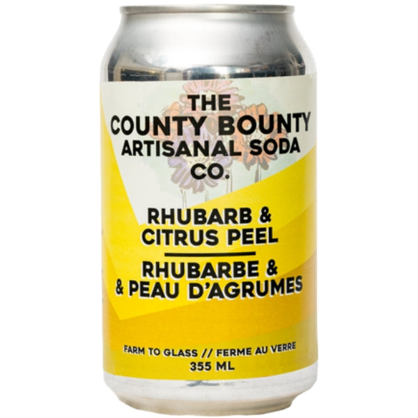 Rhubarb Citrus Peel Soda