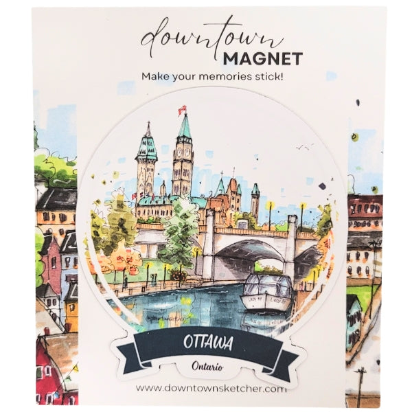 Rideau Canal & Parliament Magnet