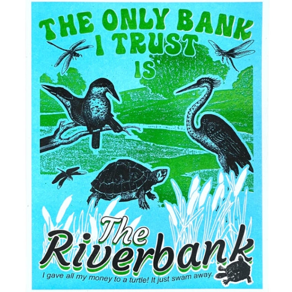 Riverbank Risograph Print (8" x 10")