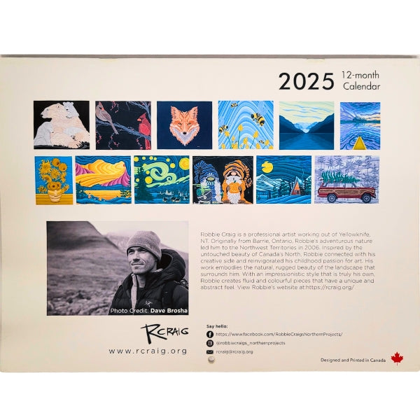 Robbie Craig 2025 Wall Calendar by Robbie Craig at Maker House Co.