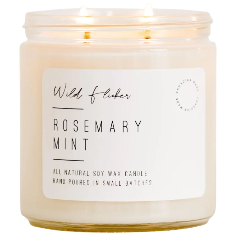 Double Wick Soy Candle - Rosemary Mint