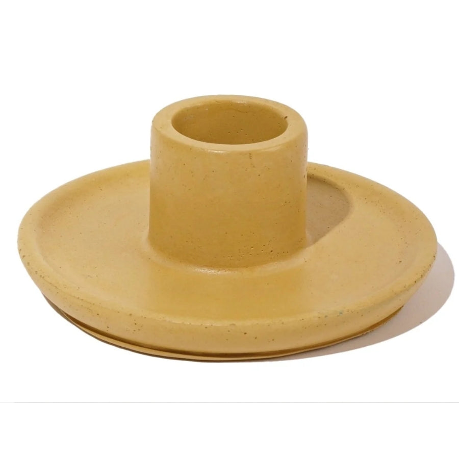 Round Concrete Candlestick Holder