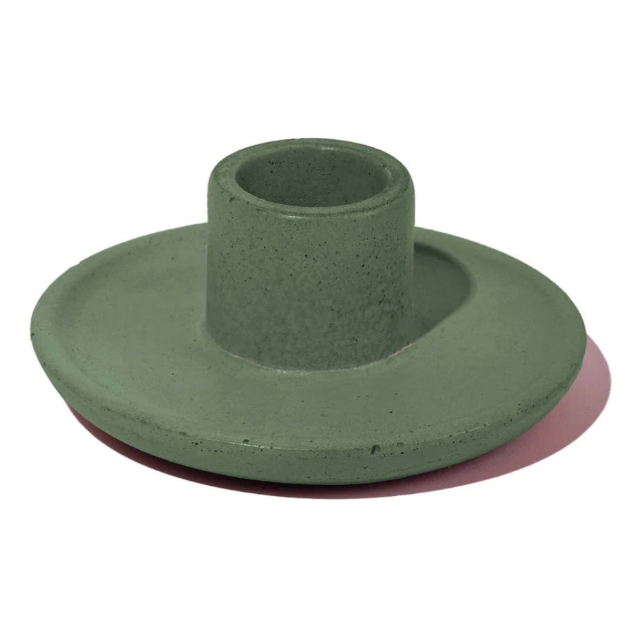 Round Concrete Candlestick Holder
