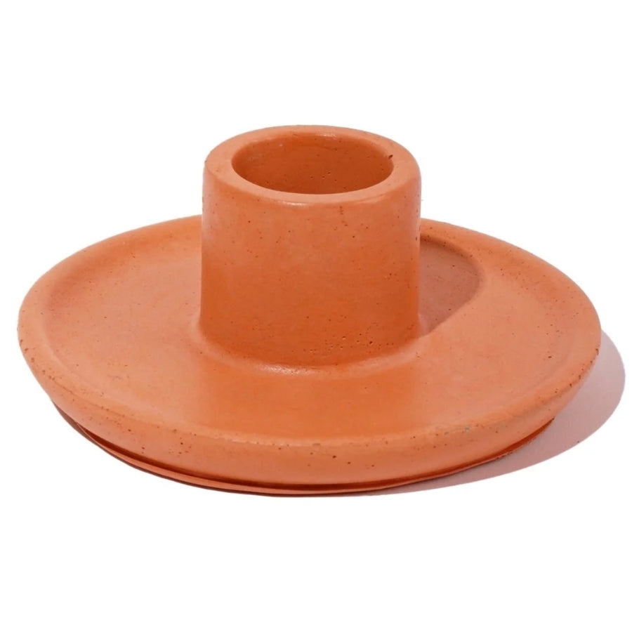 Round Concrete Candlestick Holder