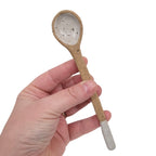 Rustic Ceramic Spoon - White