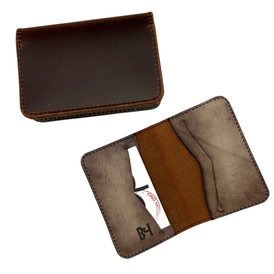 Rustic Leather Card Wallet