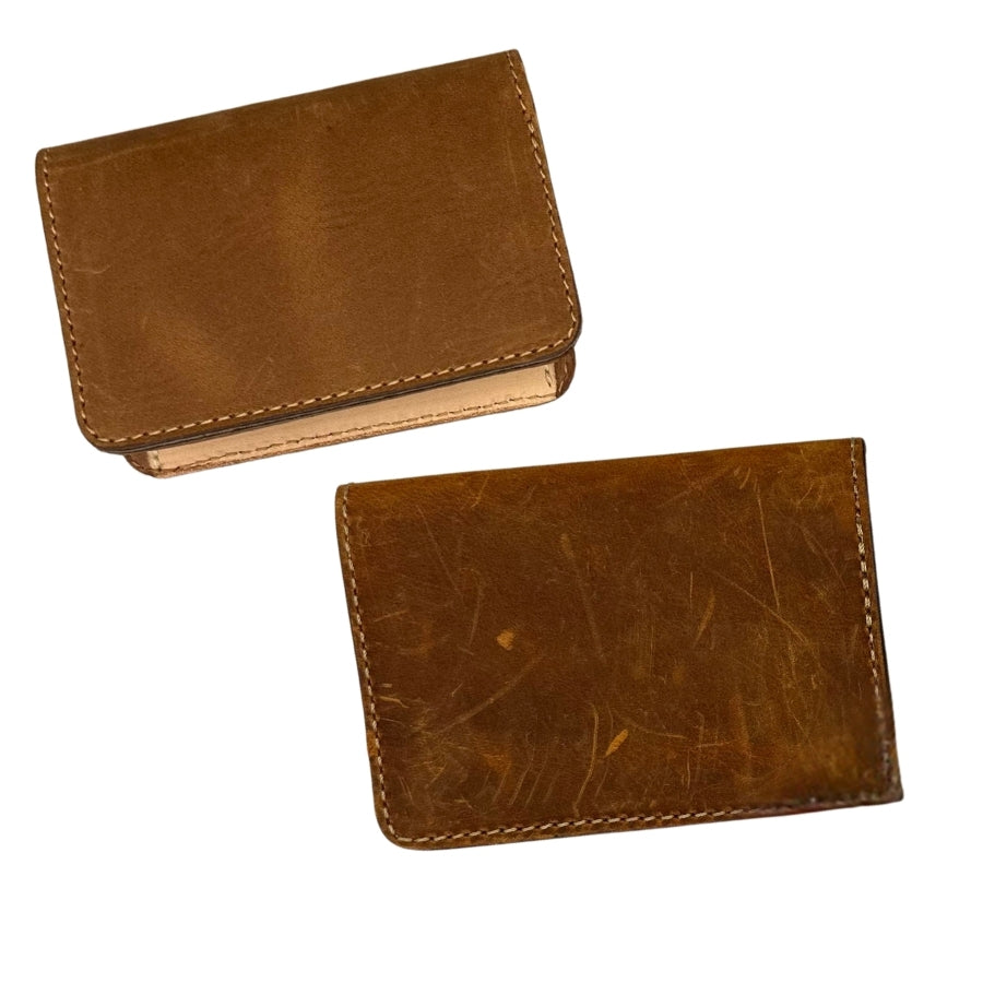 Rustic Leather Card Wallet