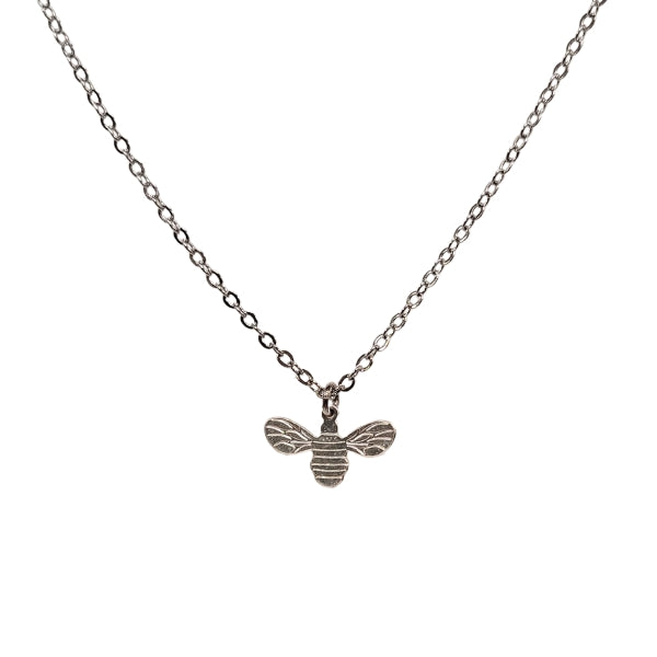 Silver Bee Necklace