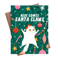 Santa Claws Christmas Card