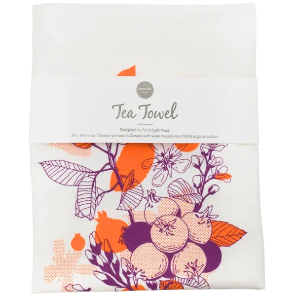 Saskatoon Berry Tea Towel