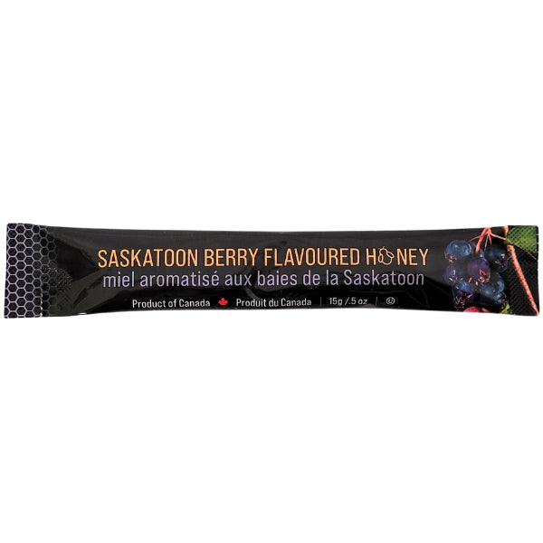Mini Squeeze Pack Honey - Saskatoon Berry