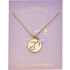 Stargazer Astrology Charm Necklace - Gold