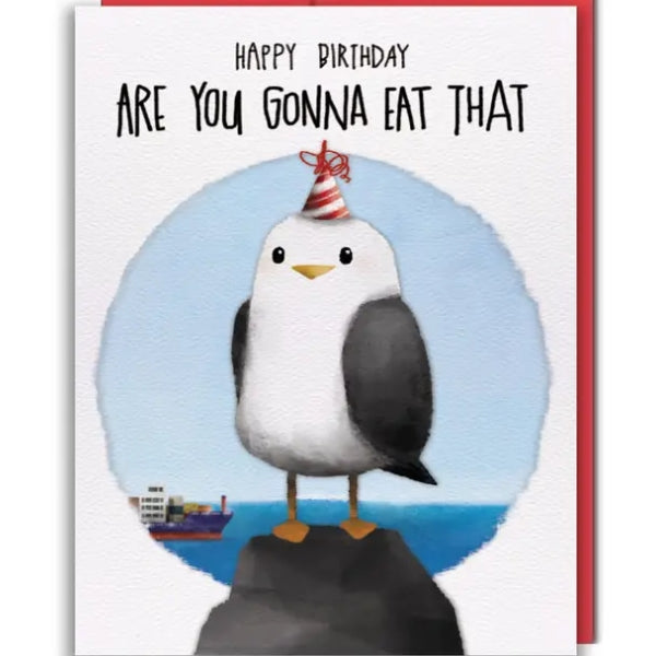 Seagull Birthday Card