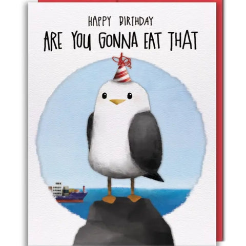 Seagull Birthday Card