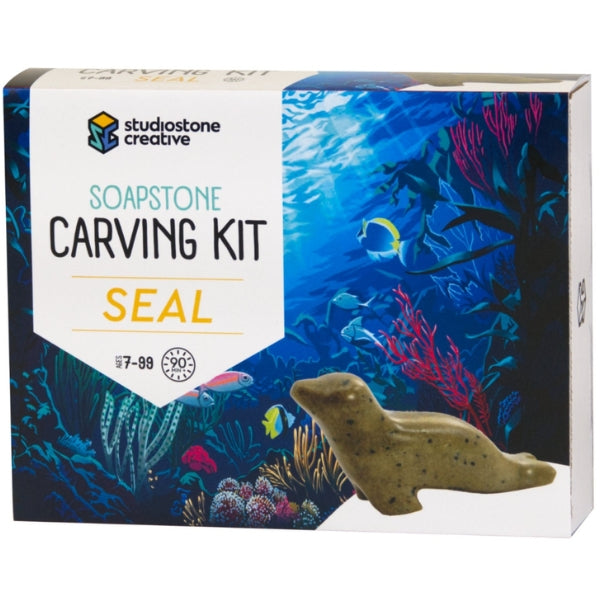 Soapstone Carving DIY Kit - Seal