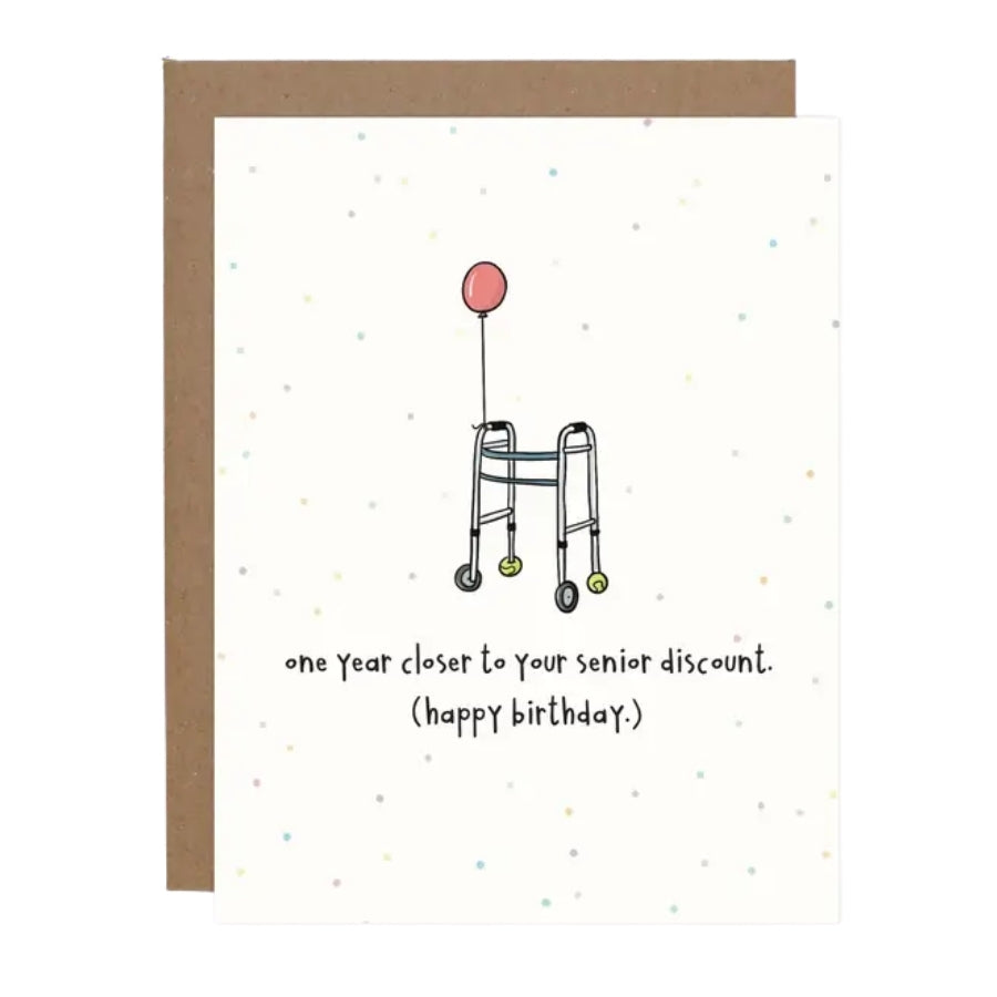 Senior Discount Birthday Card
