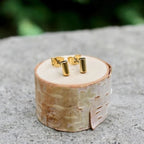 Clous d'oreilles à barre courte - Doré