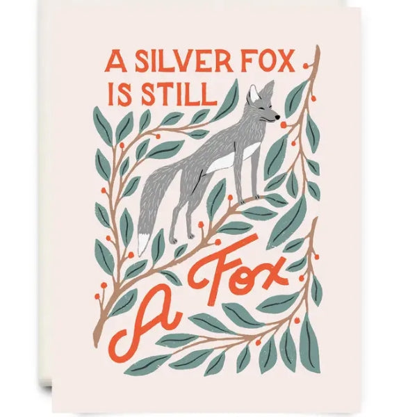 A Silver Fox Birthday Card