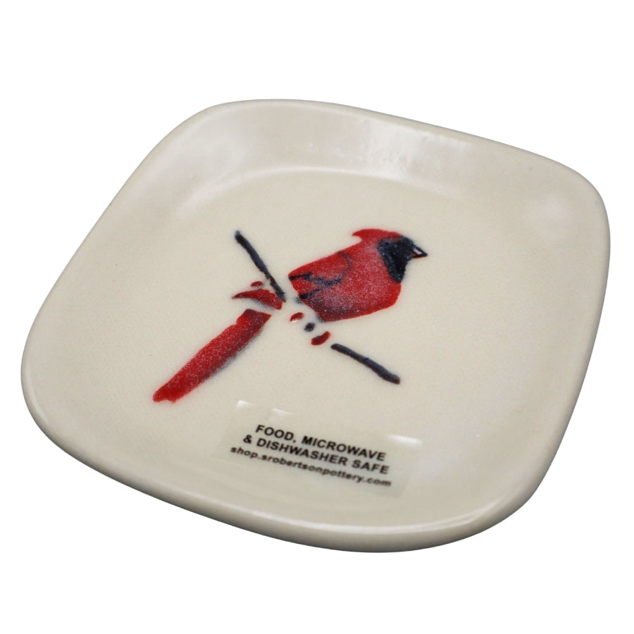 Small Ceramic Plate - Cardinal