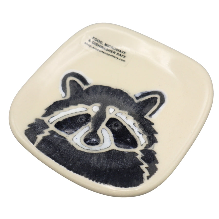 Small Ceramic Plate - Raccoon