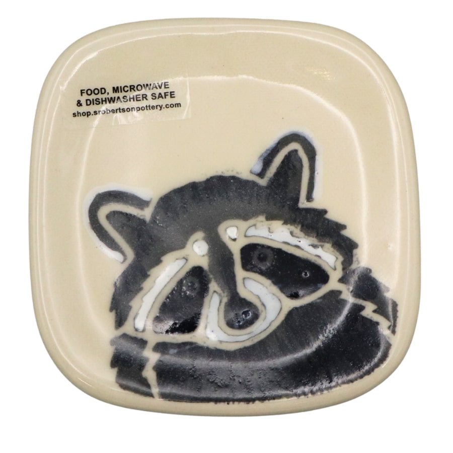 Small Ceramic Plate - Raccoon