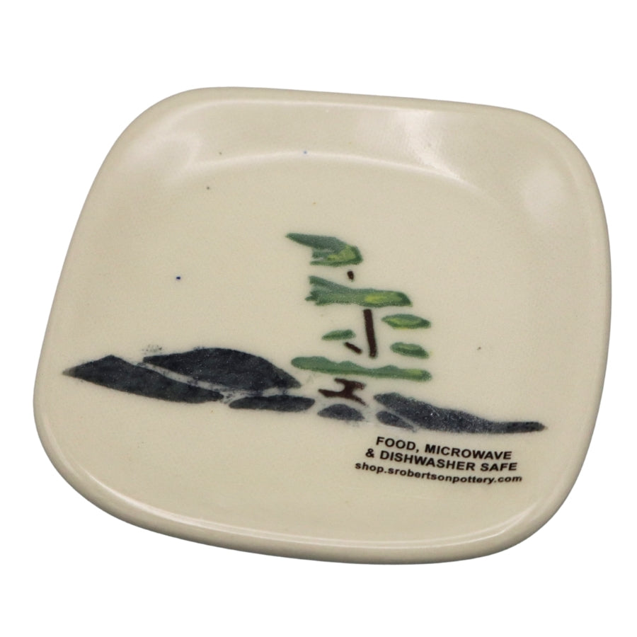 Small Ceramic Plate - Windswept Pine
