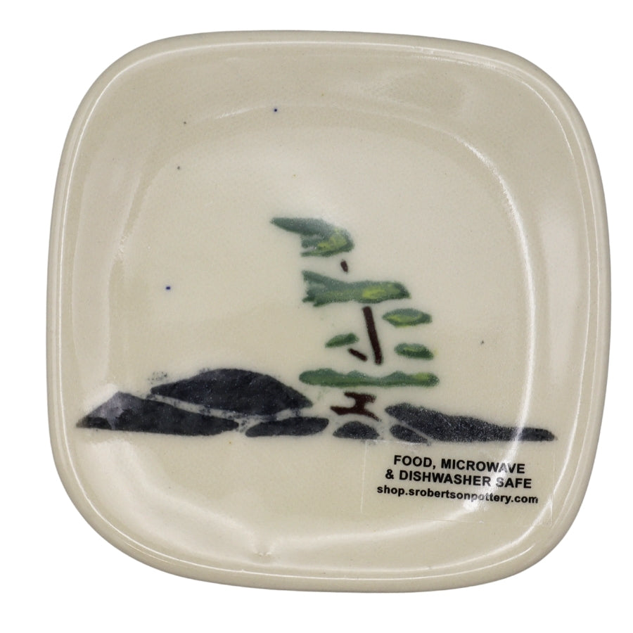 Small Ceramic Plate - Windswept Pine