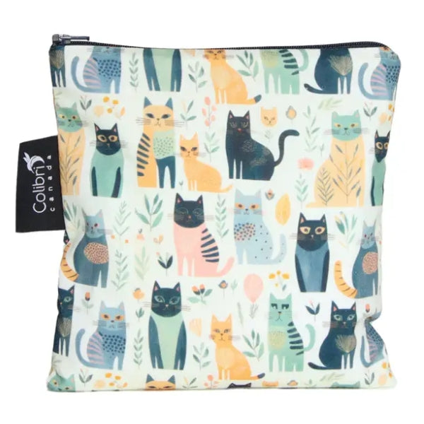 Fabric Snack Bag - Cats