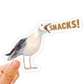 Snacks! Seagull Sticker