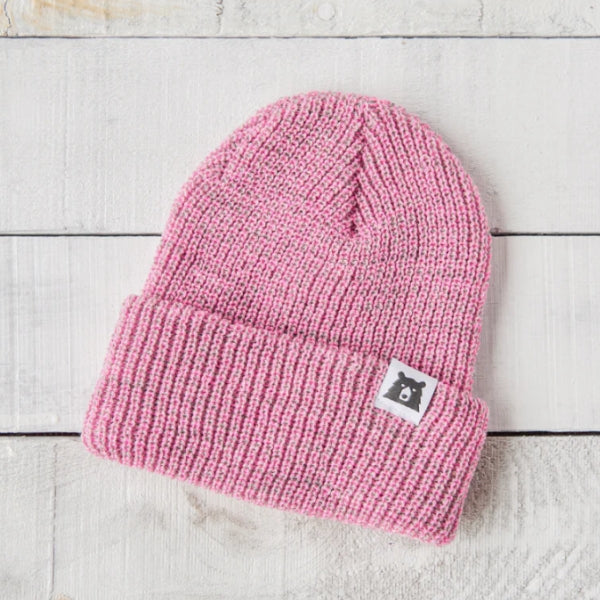 Adult Snowfall Toque - Pink Marl