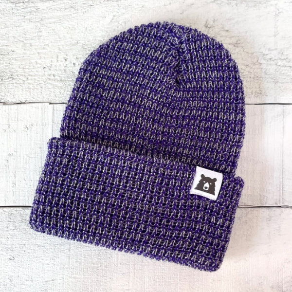 Adult Snowfall Toque - Purple Marl