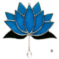 Fleurs de lotus en vitrail