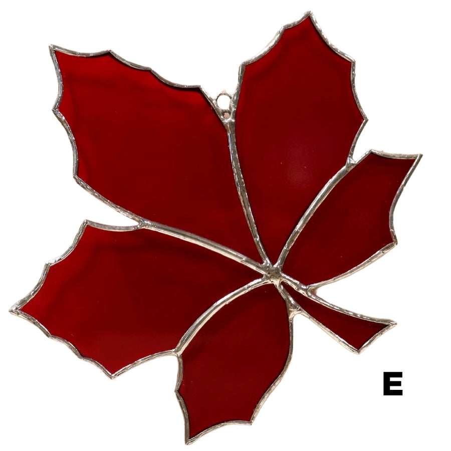 Feuille d'érable en vitrail - Grand modèle