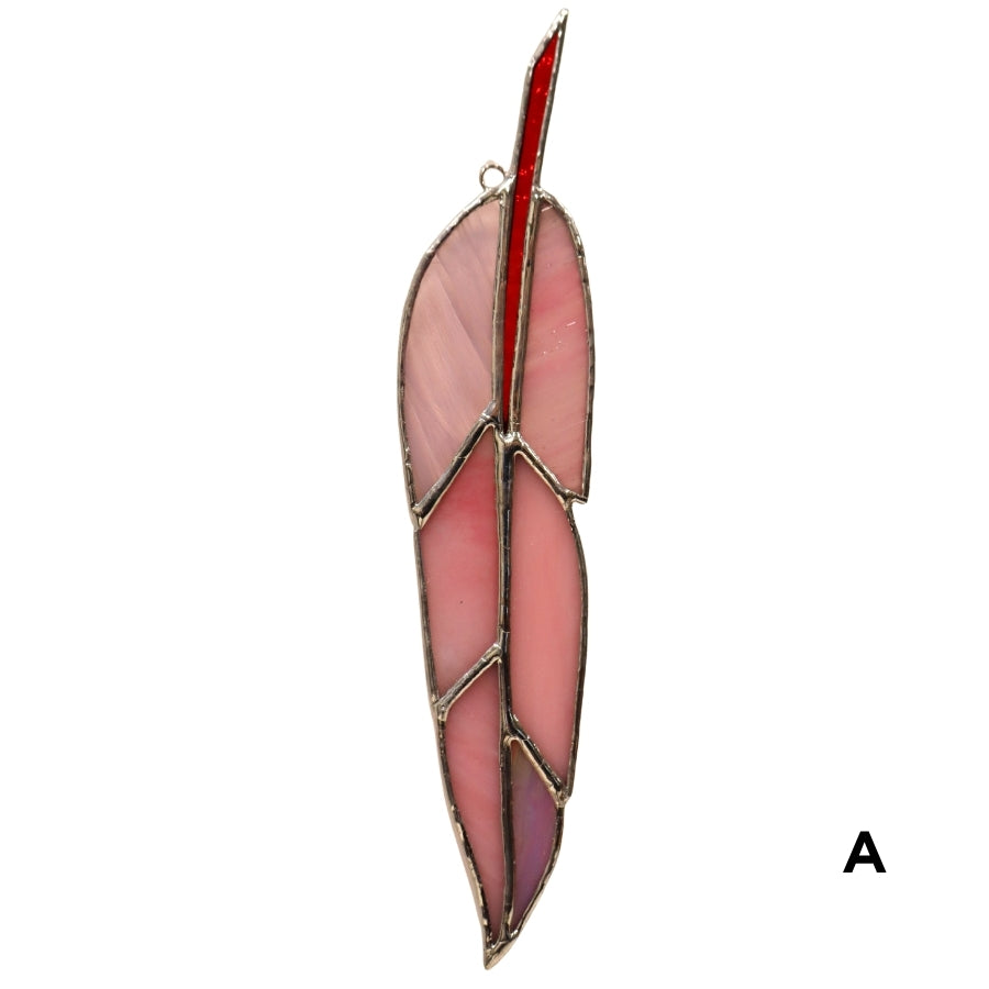 Stained Glass Feather - Multi Colour