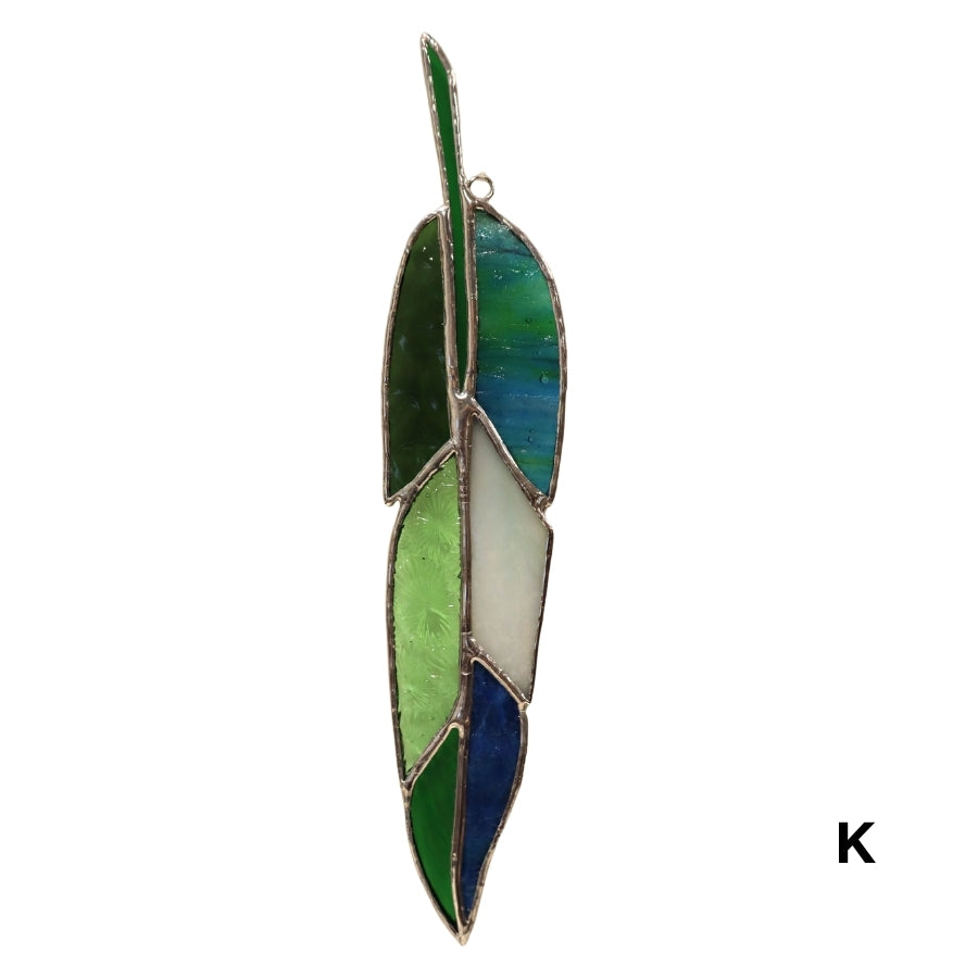 Stained Glass Feather - Multi Colour