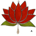 Fleurs de lotus en vitrail